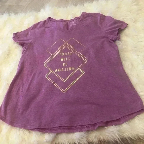 Tek gear /dry tek tee/ pk & gold - Picture 1 of 3